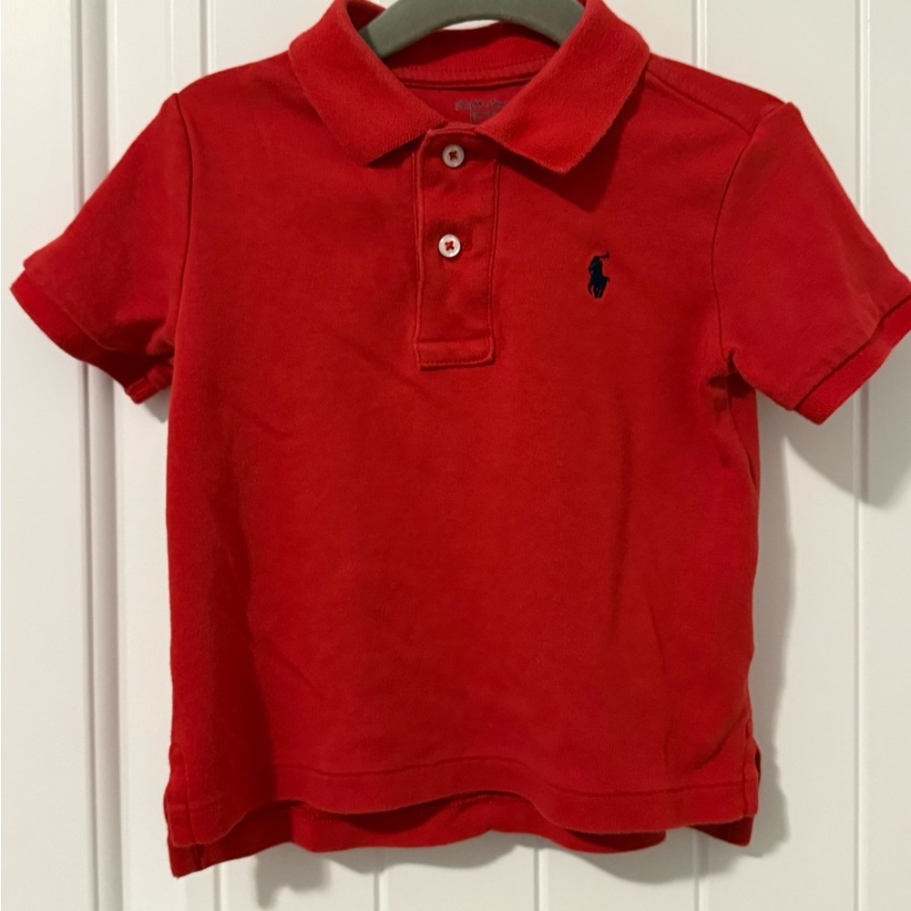 Ralph Lauren Red Polo Shirt Classic Piqué